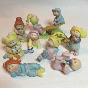 Cabbage Patch Kids Ceramic Figurines 1984 Lot of 8